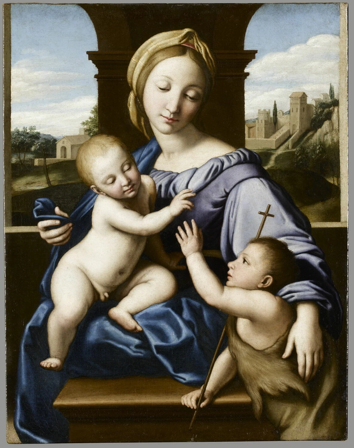 La Vergine col Bambino e San Giovanni Battista - Louvre, Parigi